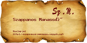 Szappanos Manassé névjegykártya